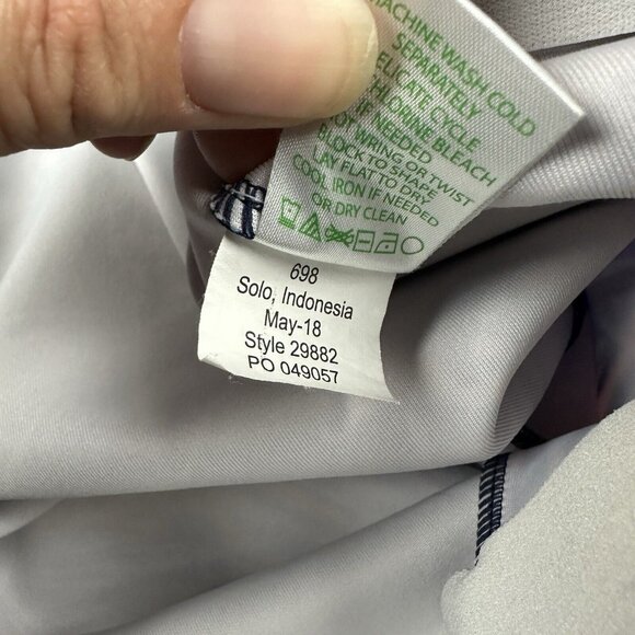 Lilly Pulitzer Adelia Scuba Shorts Blue Pink Swim Water Stretch Scallop Size S - Picture 7 of 10